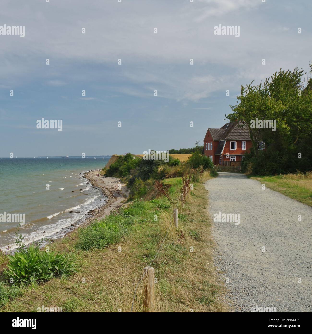 Brodten steile Küste, Klippe zwischen Niendorf und Lübeck Travemünde, Ostsee, Ostholstein, Schleswig-Holstein, Deutschland Stockfoto