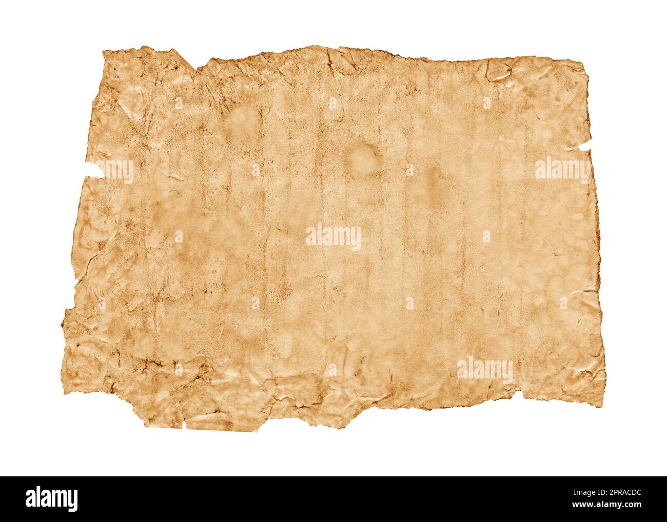 Hintergrund der alten zerknitterten Papiertextur Stockfoto