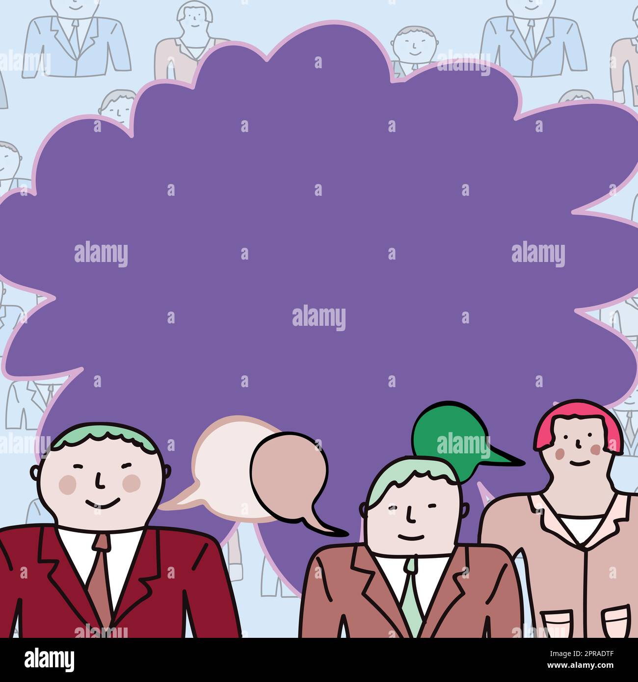 Geschäftsleute Kommunizieren Und Brainstorming Zu Meetings Durchführen. Drei Kollegen Diskutieren Über Wichtige Neuigkeiten. Führungskraft, Die Ihren Kollegen Neue, Brillante Ideen Vermittelt. Stockfoto