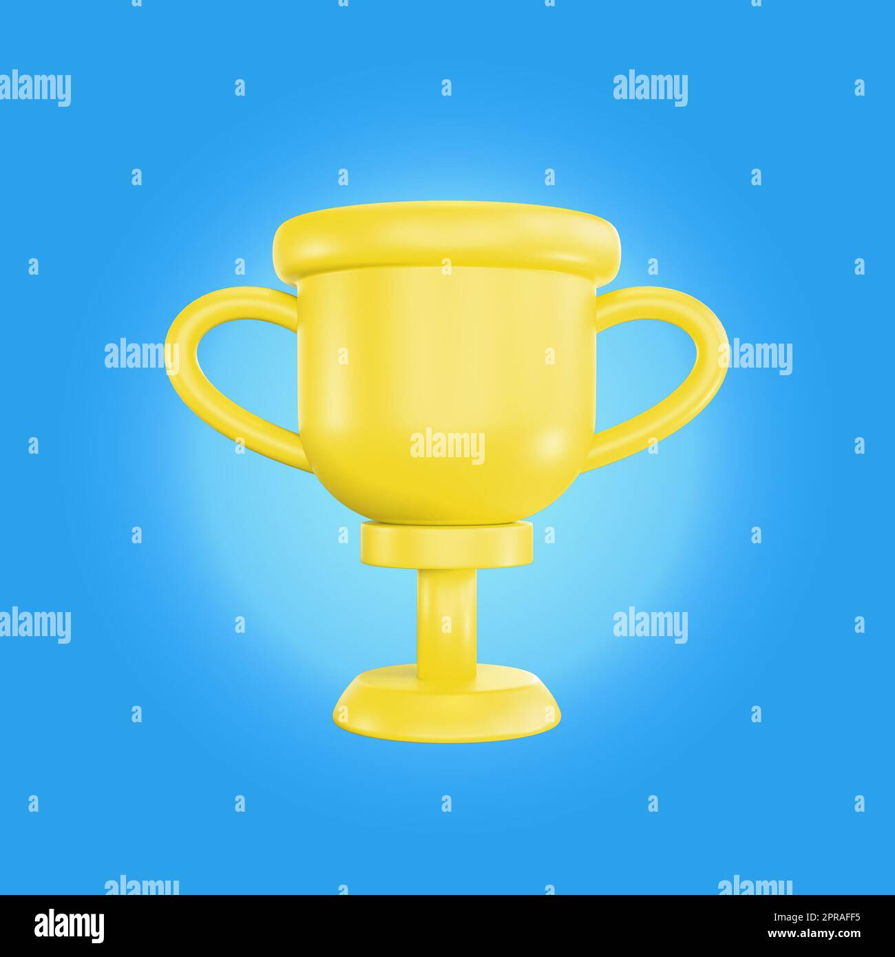 3D Icon Trophy Schulthema Stockfoto