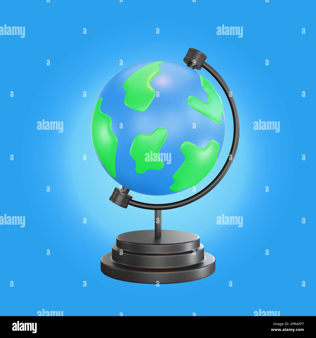 3D Icon Globus Schulthema Stockfoto