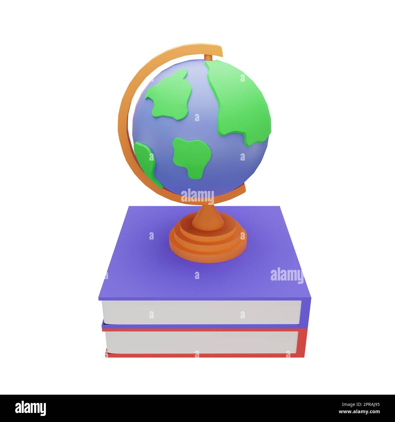 Globe mit Back-to-School-Konzept Stockfoto