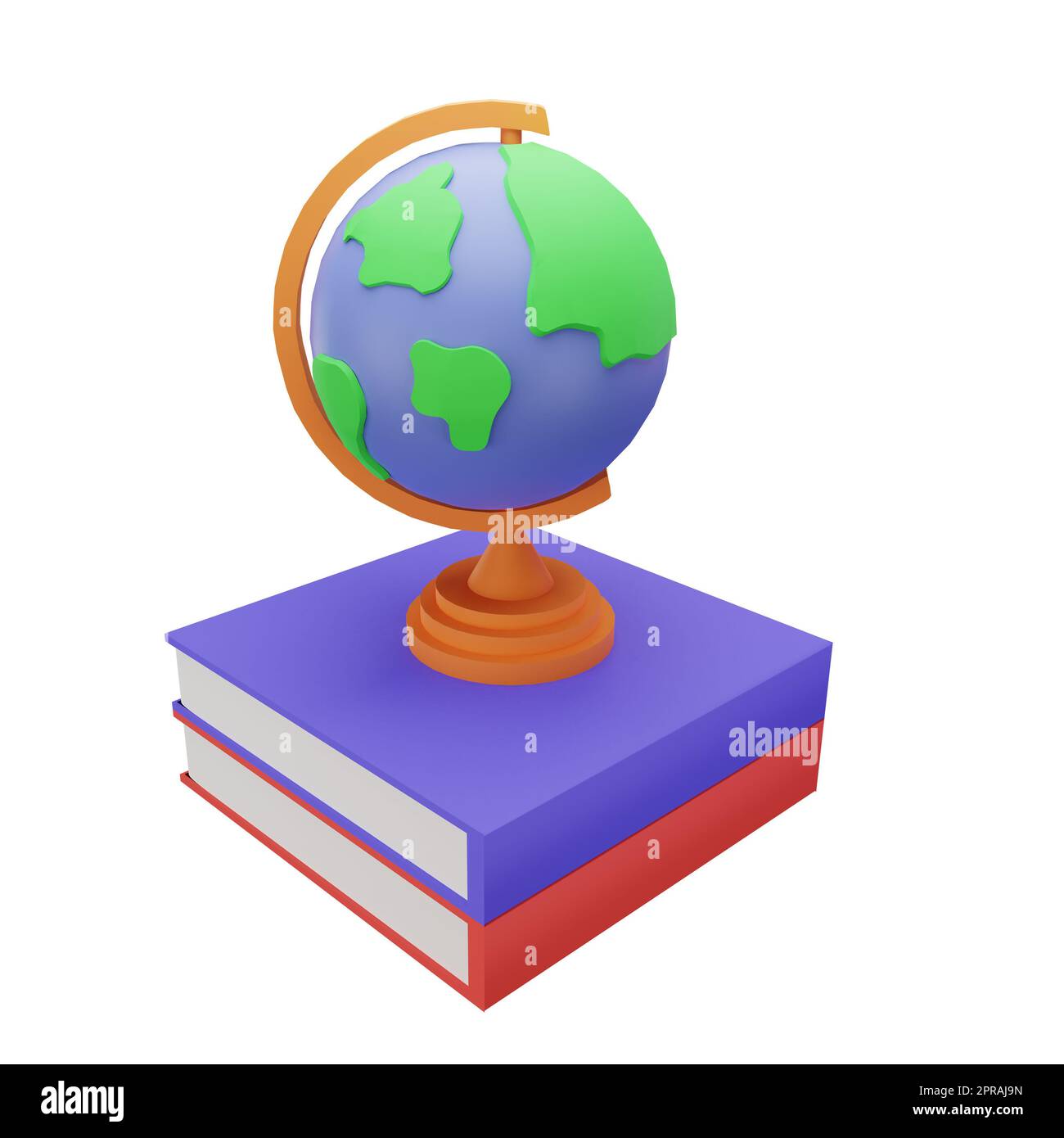 Globe mit Back-to-School-Konzept Stockfoto