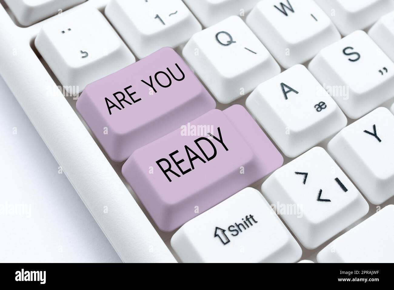 Konzeptionelle Anzeige Are You Ready. Business-Idee-Aufmerksamkeit Vorbereitung Dringlichkeitsspiel Beeilen Sie sich, Wide Awake -49081 Stockfoto