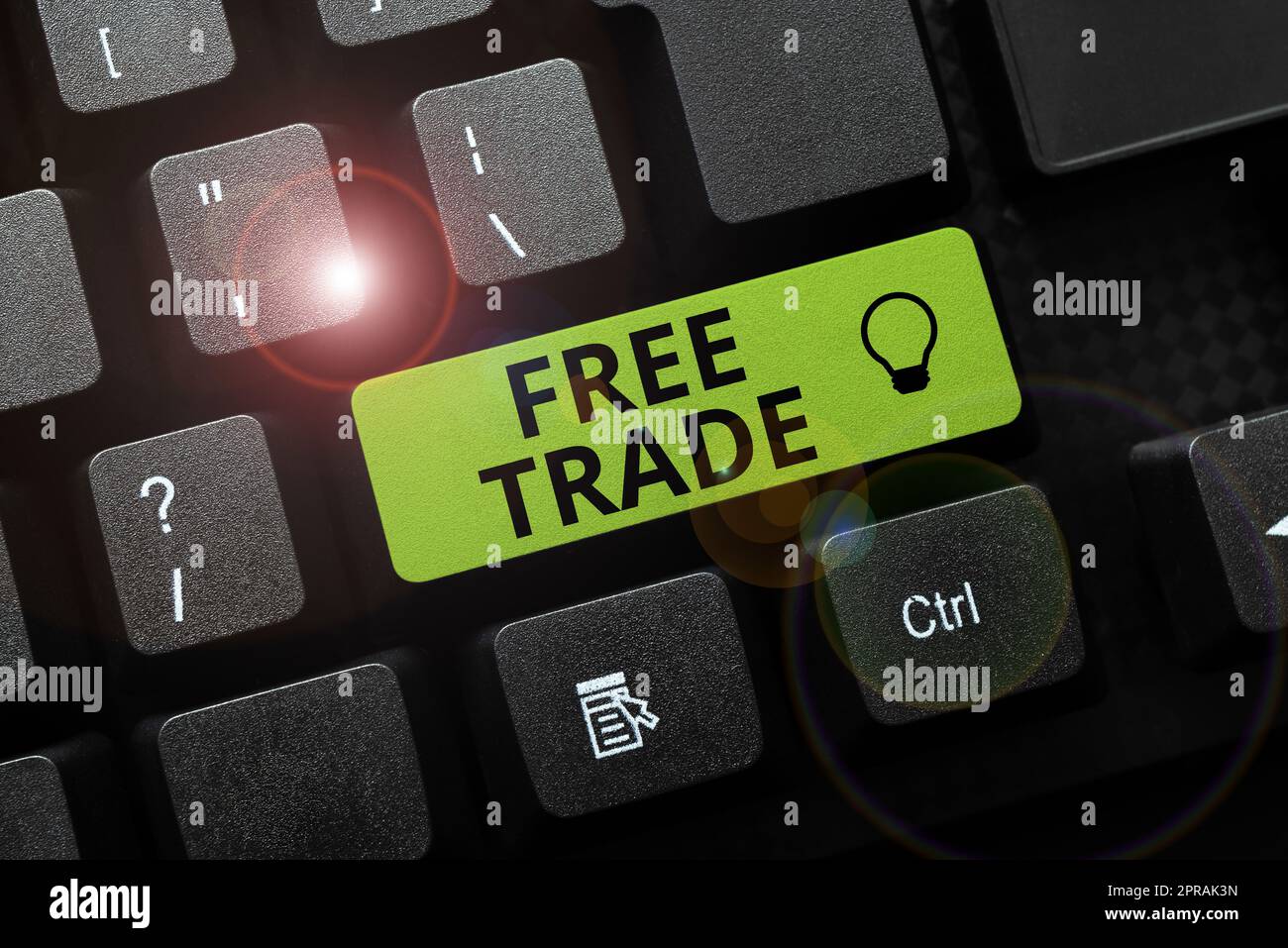 Handschriftlicher Text Freihandel. Unternehmen zeigen die Fähigkeit, nach Ihren eigenen Bedingungen zu kaufen und zu verkaufen und bedeuten -49200 Stockfoto