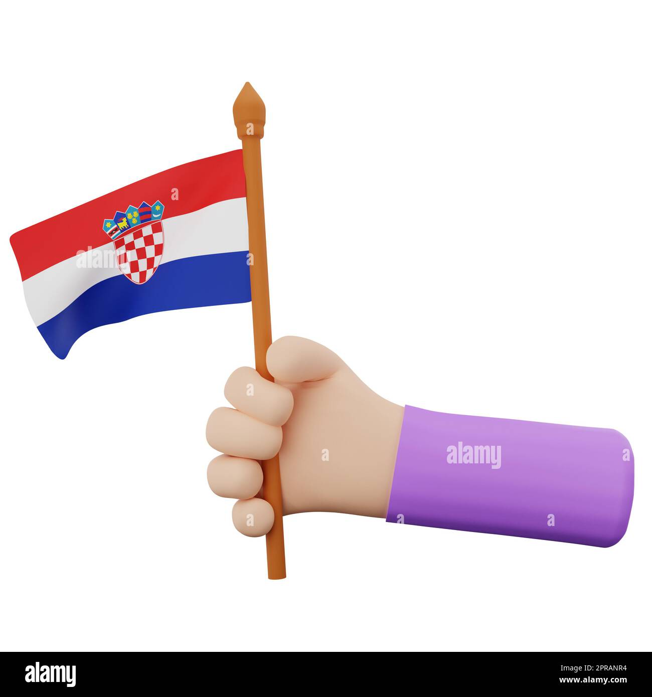 konzept des nationalfeiertages kroatiens Stockfoto