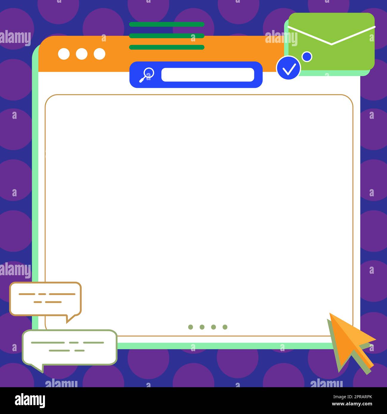 Abbildung: Cursor auf Einem großen leeren Bildschirm auf der Suche nach neuen wunderbaren Ideen. Leere Fernsehzeichnung mit einem Zeiger, das alte faszinierende Konzept findet. Stockfoto