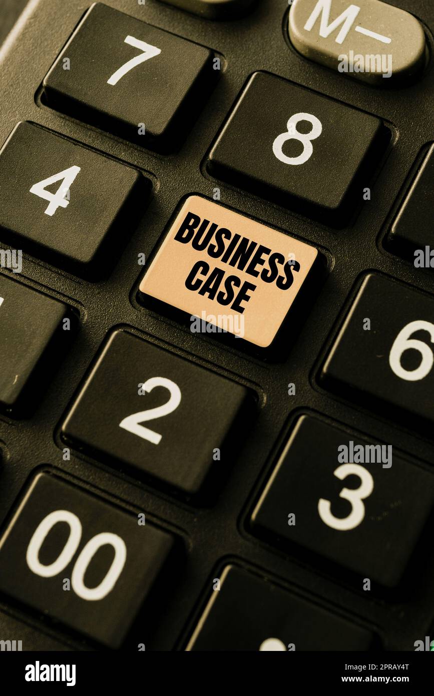 Konzeptunterschrift Business Case. Wort für Proposition Unternehmen mündliche Präsentation Neue Aufgabe -48805 Stockfoto