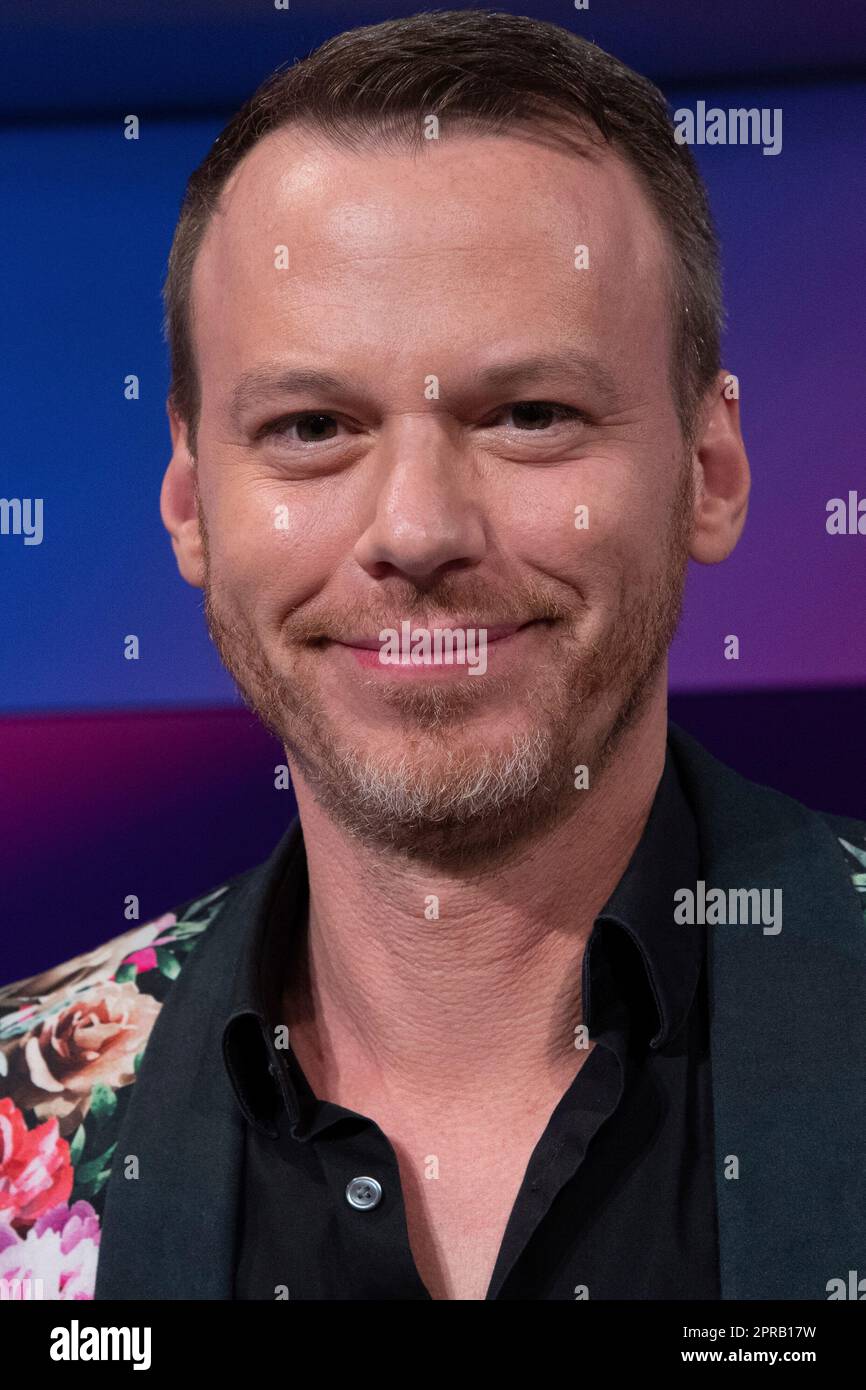 Köln, Deutschland. 26. April 2023. Christian EHRLICH, Naturfilmmacher, Porträt, Porträt, Einzelbild zugeschnitten, Single Motif, „Maischberger“, Talkshow, WDR/ARD, April 26, 2023. Kredit: dpa/Alamy Live News Stockfoto