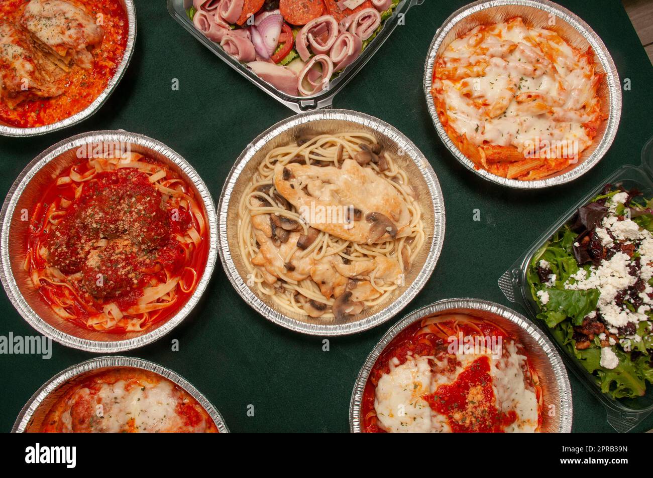 Köstliches Italienisches Essen Stockfoto