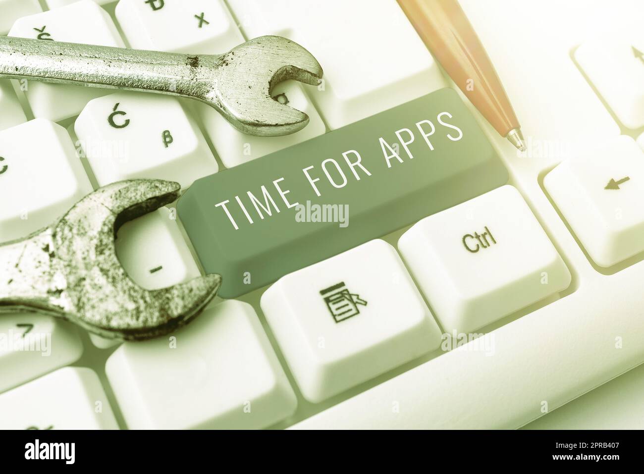 Inspiration, die zeigt, wie viel Zeit für Apps ist. Wort für den besten Service mit vollem Funktionsumfang, der eine schnellere Kommunikation ermöglicht -48701 Stockfoto