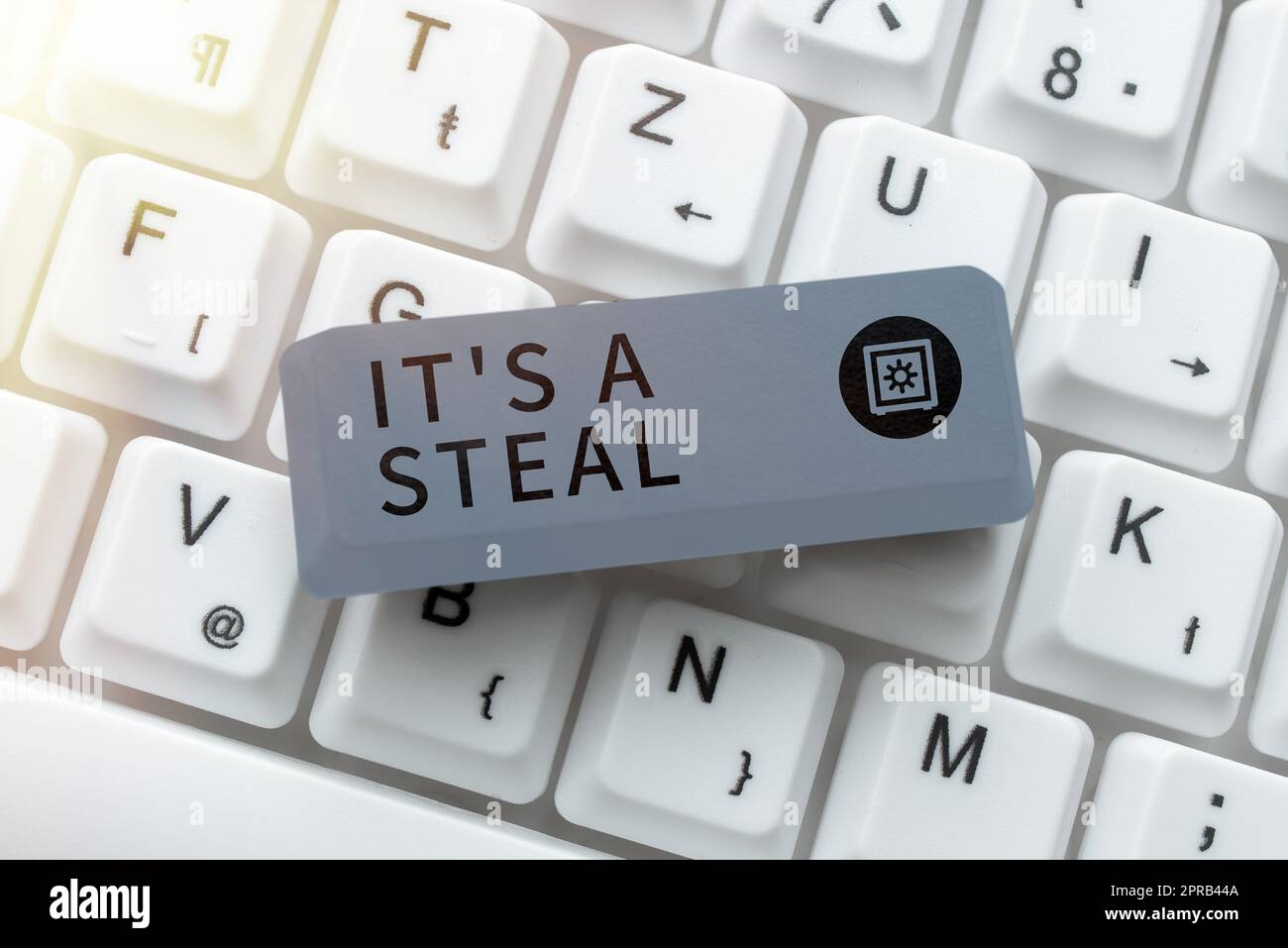 Schreiben, Text anzeigen Es S ist Ein Diebstahl. Wort zum Erhalten vertraulicher Informationen Cyber Breaching Hacking -48723 Stockfoto