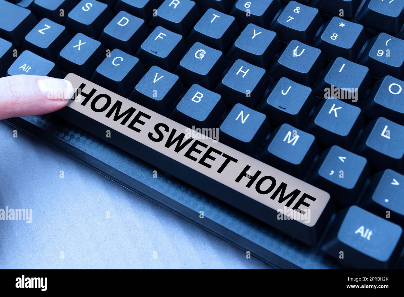 Handschrift Text Home Sweet Home. Geschäftsidee im Haus endlich wohlfühlen entspannt Familienzeit -48596 Stockfoto