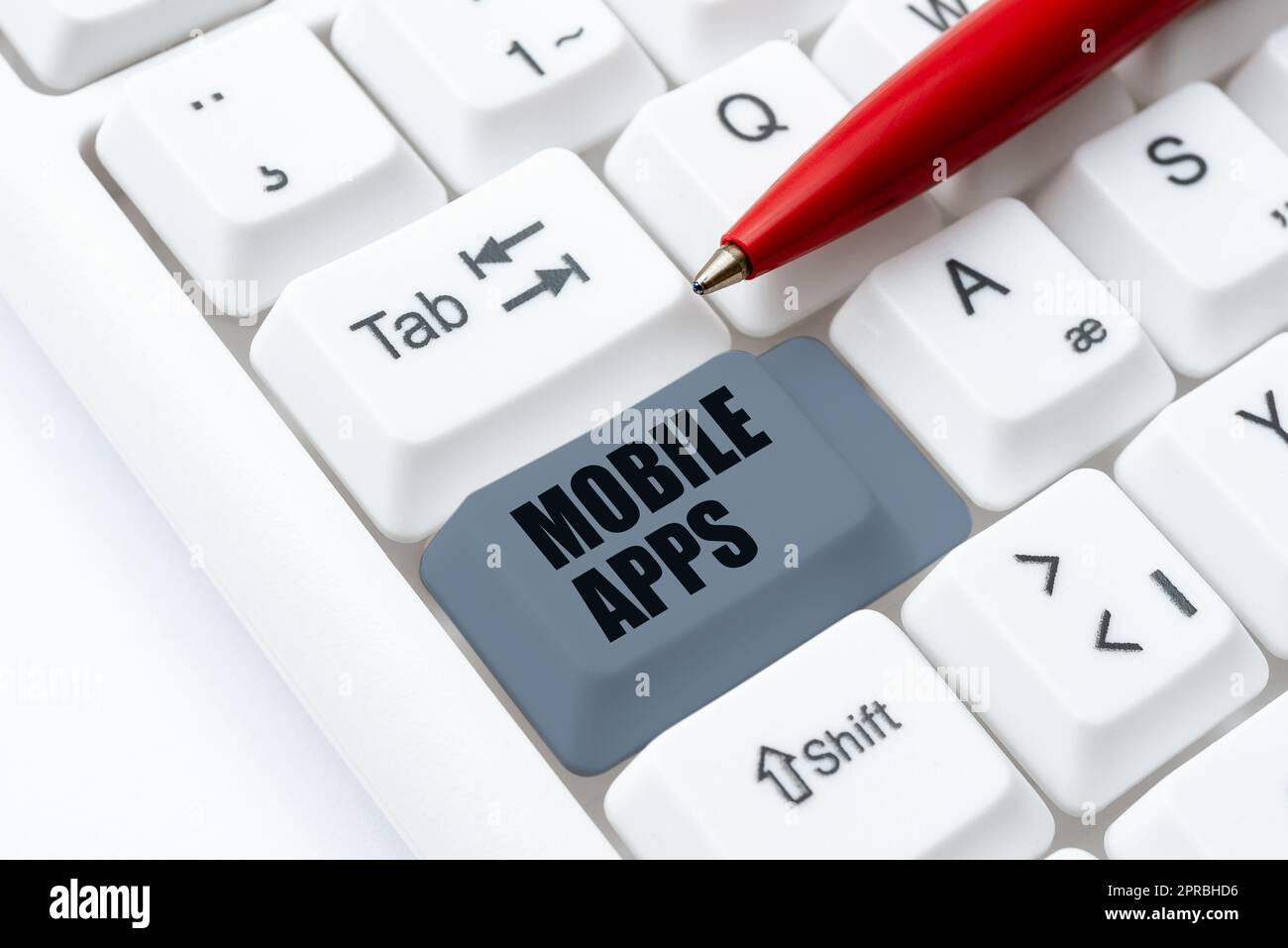 Handschrift Text Mobile Apps. „Word for Small“-Programme sind für Smartphones wie App Store oder App Store -48687 geeignet Stockfoto