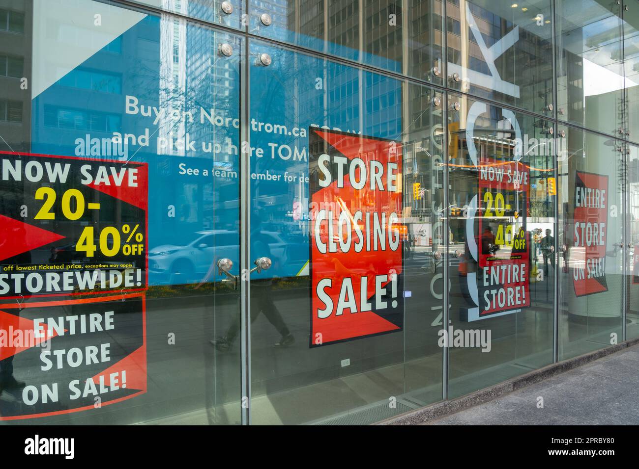 Toronto, Kanada - 26. April 2023: Nordstorm Store in Toronto. Stockfoto