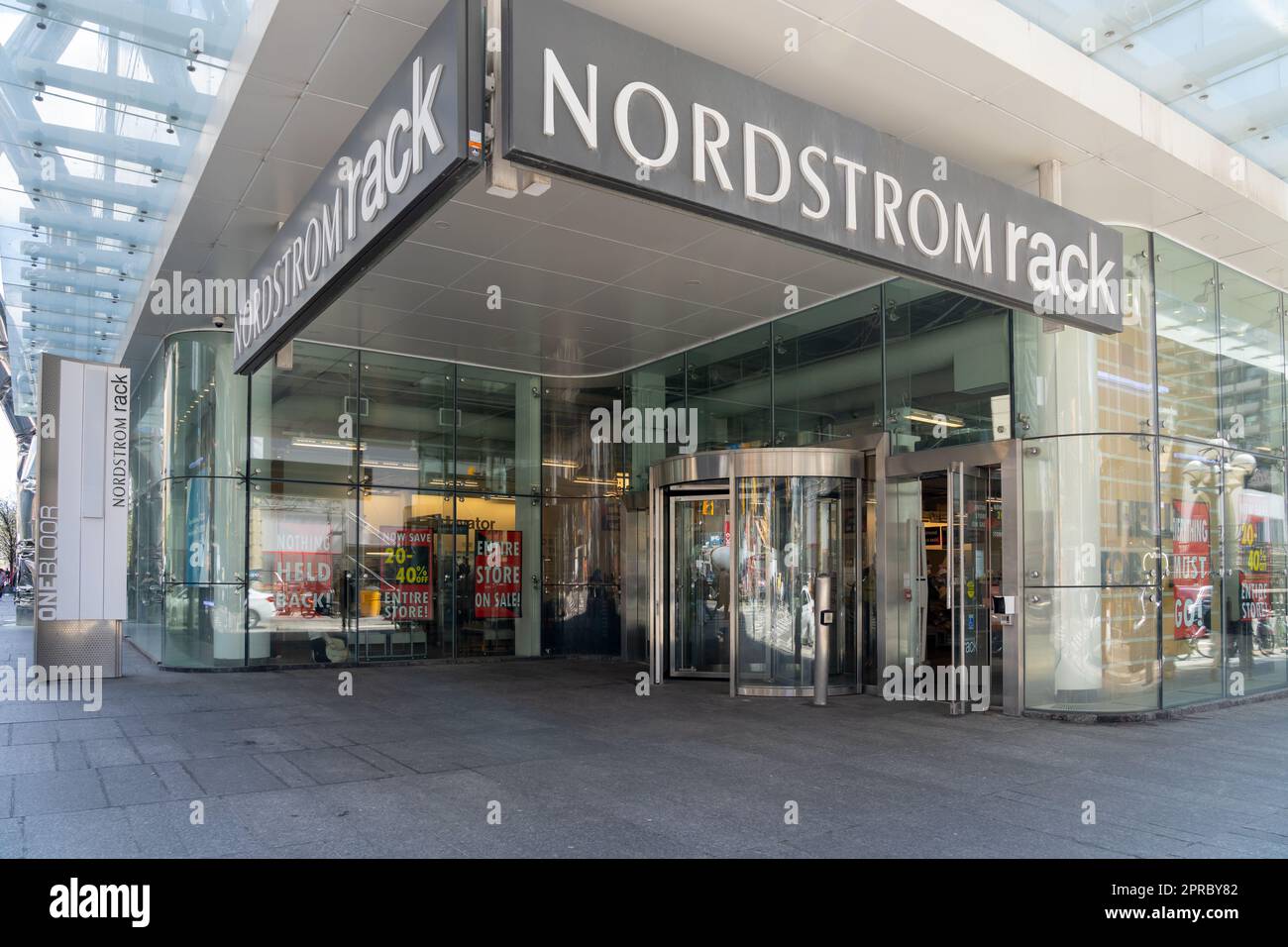 Toronto, Kanada - 26. April 2023: Nordstorm Store in Toronto. Stockfoto