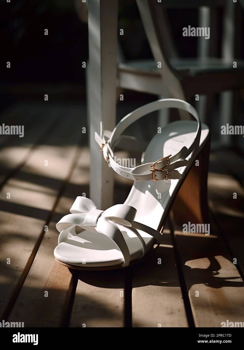 Ledersandalen Stockfoto