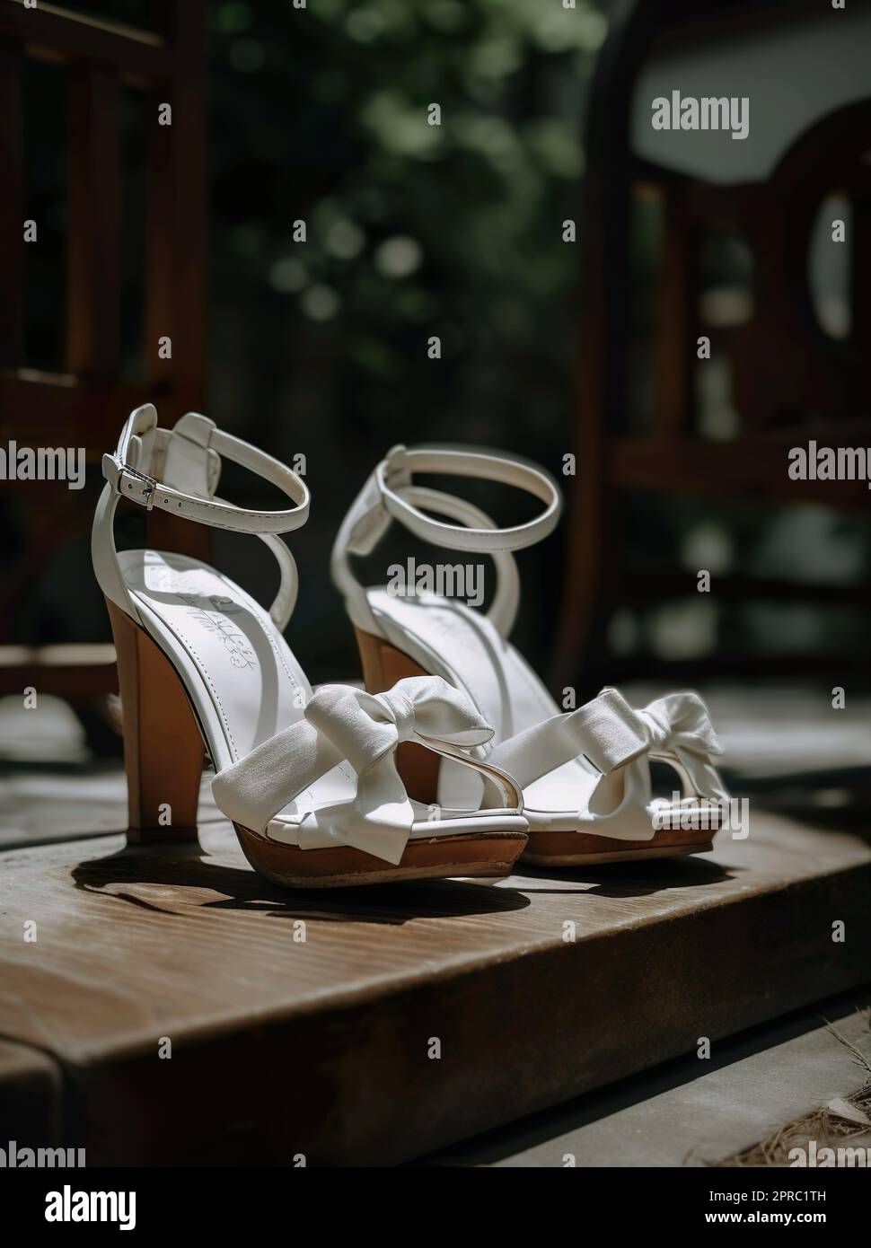 Ledersandalen Stockfoto