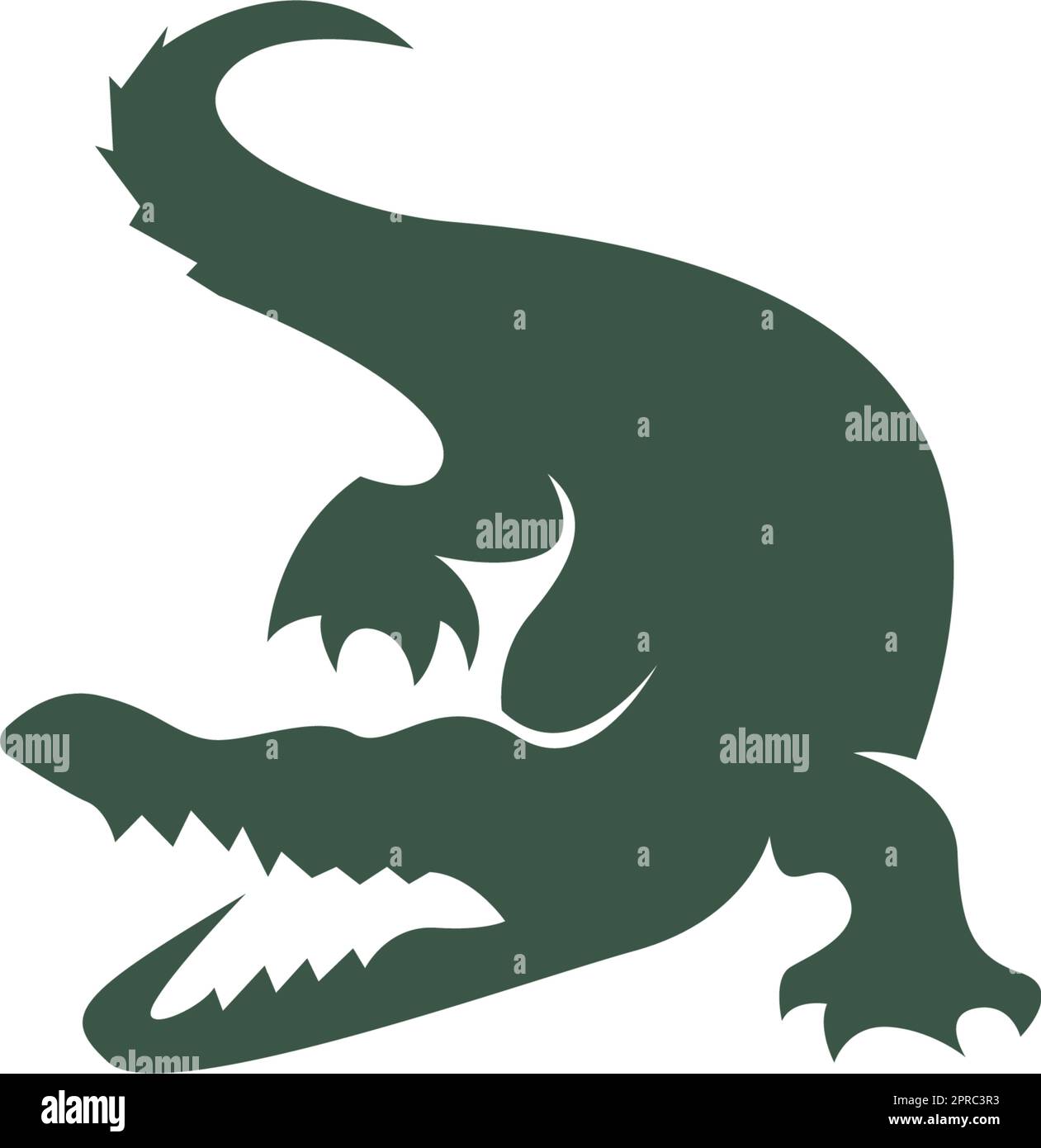 Logo des Krokodilsymbols Stock Vektor