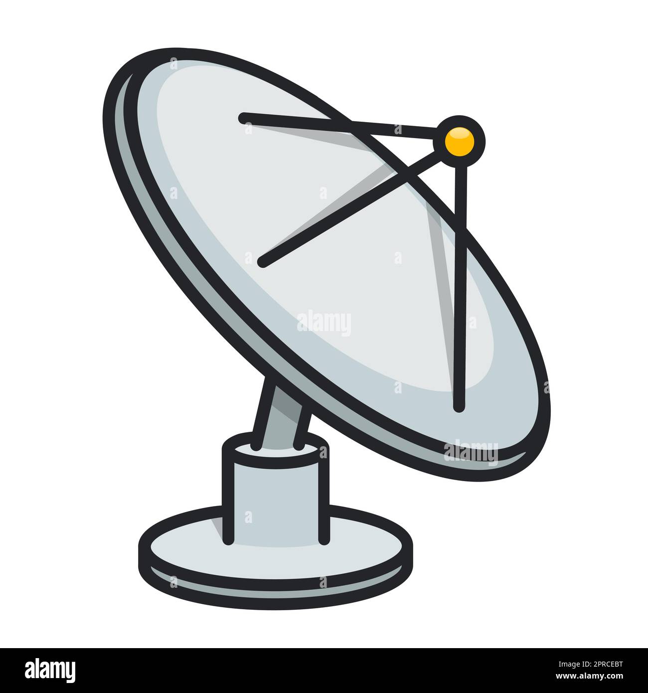 Abbildung: Flache Antenne Stock Vektor