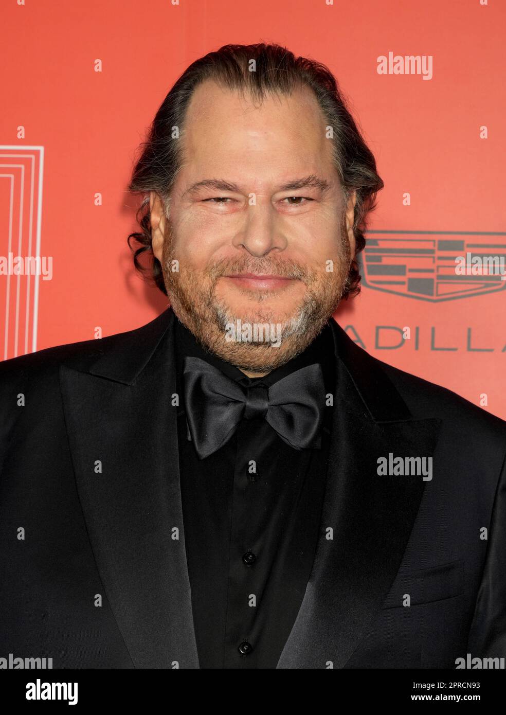 New York, USA. 26. April 2023. Marc Benioff auf dem roten Teppich während der Time 100 Gala, die die 100 einflussreichsten Menschen der Welt feiert, in der Frederick P. Rose Hall, Heimat des Jazz im Lincoln Center in New York, USA. Kredit: Jennifer Graylock/Alamy Live News Stockfoto