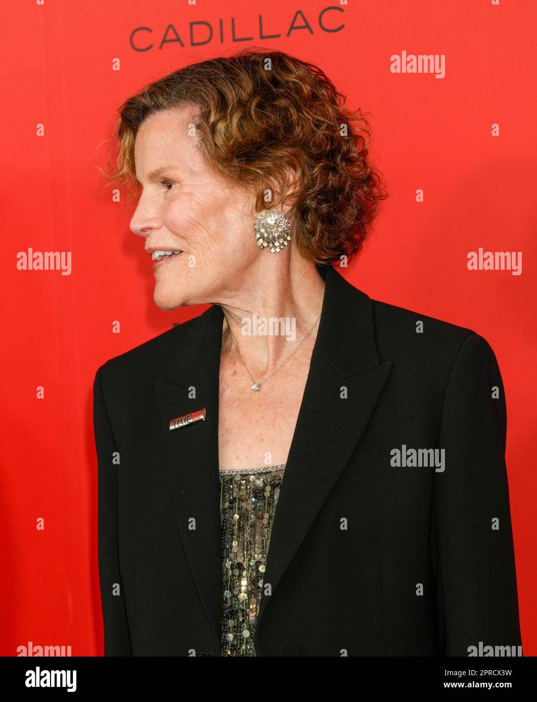 New York, USA. 26. April 2023. Judy Blume auf dem roten Teppich während der Time 100 Gala, die die 100 einflussreichsten Menschen der Welt feiert, fand in der Frederick P. Rose Hall statt, Heimat des Jazz im Lincoln Center in New York, USA. Kredit: Jennifer Graylock/Alamy Live News Stockfoto