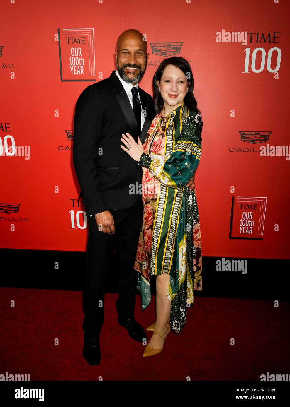 New York, USA. 26. April 2023. Keegan Michael Key auf dem roten Teppich während der Time 100 Gala, die die 100 einflussreichsten Menschen der Welt feiert, fand in der Frederick P. Rose Hall statt, Heimat des Jazz im Lincoln Center in New York, USA. Kredit: Jennifer Graylock/Alamy Live News Stockfoto