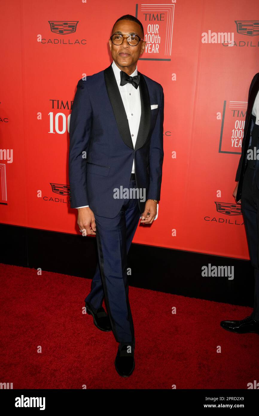 New York, USA. 26. April 2023. Don Lemon auf dem roten Teppich während der Time 100 Gala, die die 100 einflussreichsten Menschen der Welt feiert, in der Frederick P. Rose Hall, Heimat des Jazz im Lincoln Center in New York, USA. Kredit: Jennifer Graylock/Alamy Live News Stockfoto