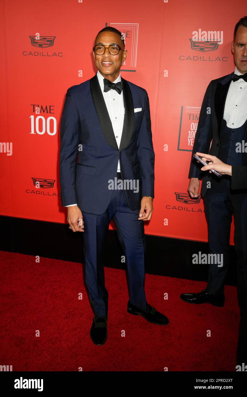 New York, USA. 26. April 2023. Don Lemon auf dem roten Teppich während der Time 100 Gala, die die 100 einflussreichsten Menschen der Welt feiert, in der Frederick P. Rose Hall, Heimat des Jazz im Lincoln Center in New York, USA. Kredit: Jennifer Graylock/Alamy Live News Stockfoto