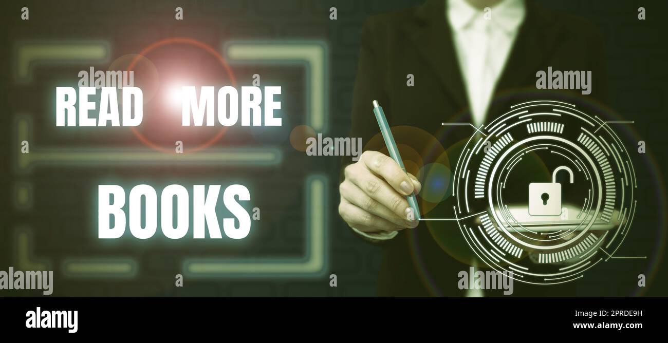 Handschrifttext Lesen Sie mehr Bücher. Wort für Erweiterung Ihres Bildungsniveaus Erhalten Sie zusätzliche Kenntnisse Leere Sprechblase mit Werbetexten für das Branding und die Werbung in Unternehmen. Stockfoto
