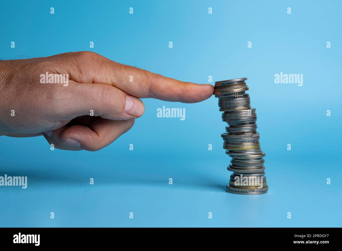 Schutz vor fallendem Währungswert Stockfoto