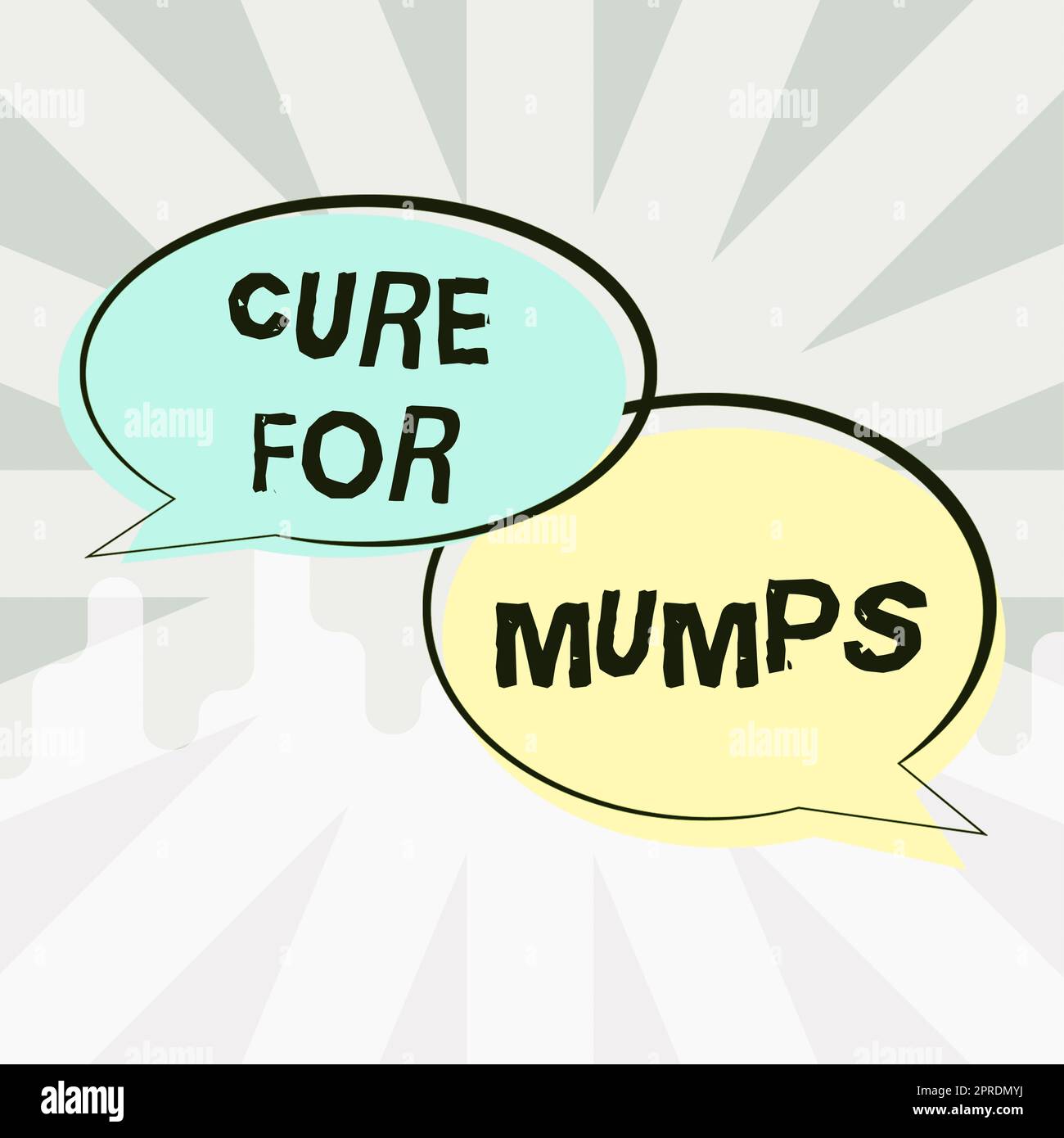 Handschrift Text Heilung für Mumps. Geschäftsansatz Medizinische Behandlung bei ansteckenden Infektionskrankheiten Stockfoto