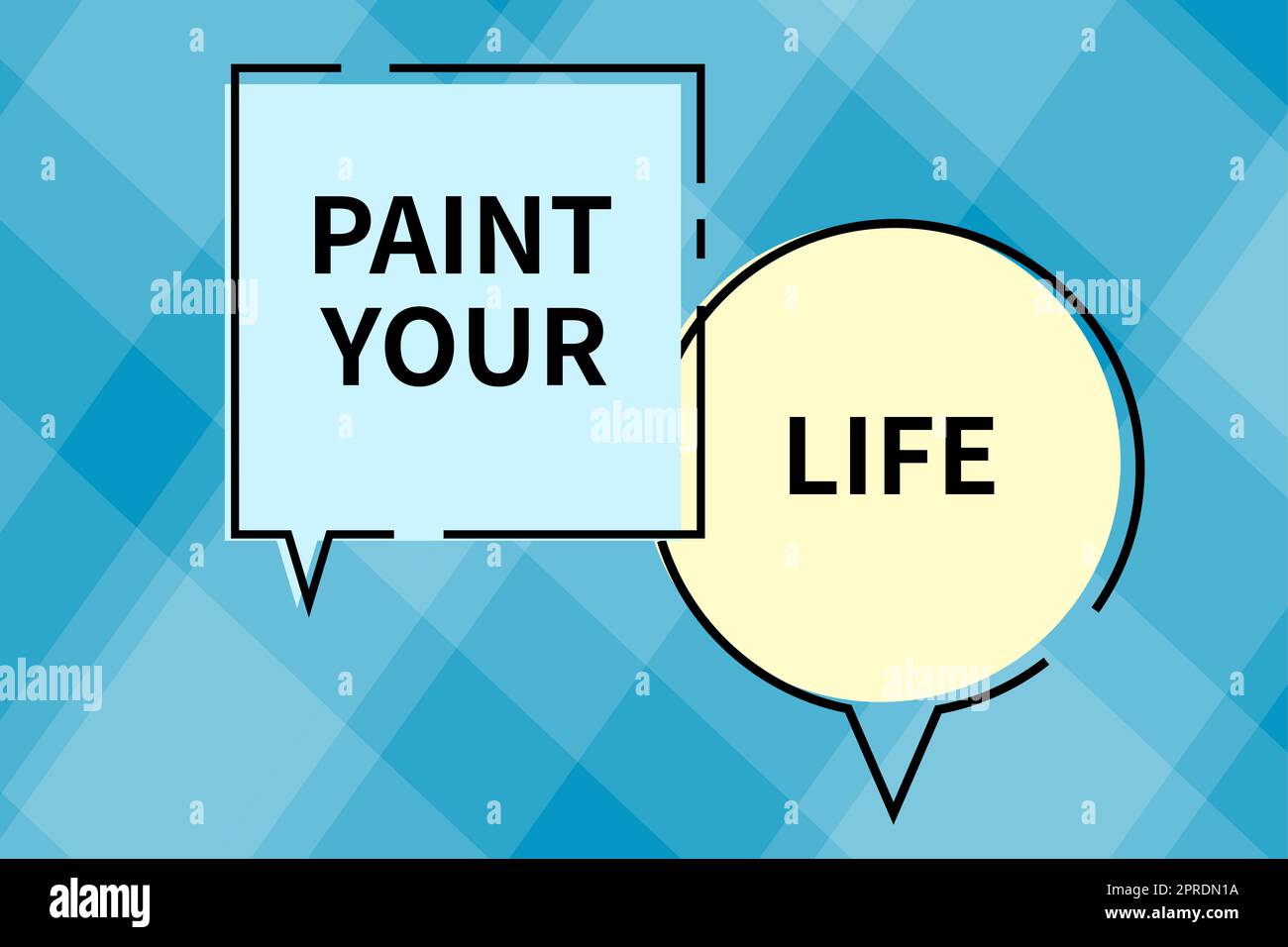 Schreiben Anzeige Text Malen Sie Ihr Leben, Internet-Konzept machen Sie Ihre Tage bunt fröhlich motiviert sein inspiriert Geschäftsmann Überprüfung Kreis Taste Stockfoto