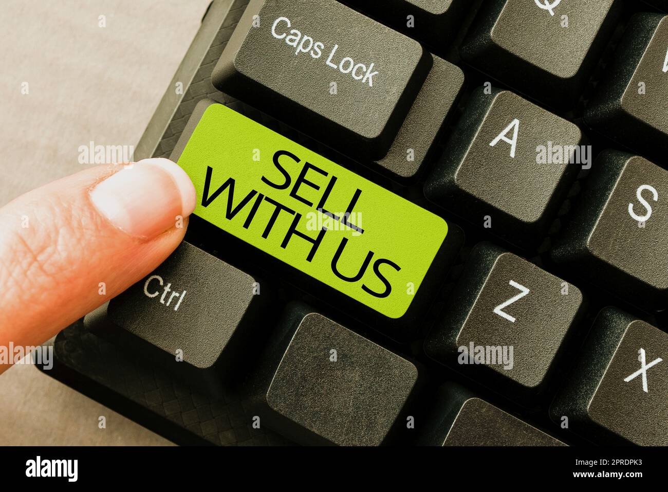 Inspiration Zeichen zeigen Verkaufen Sie mit uns. Wort geschrieben auf Online-Verkaufsplattform auf der Suche nach Verkäufer Electronic Commerce -49198 Stockfoto