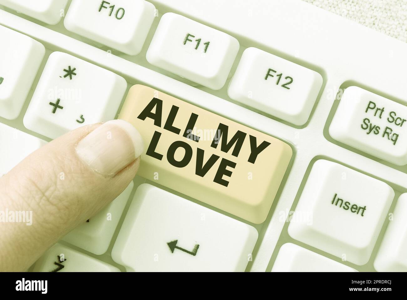Schreiben mit Text All My Love. Geschäftsidee die ganze Zuneigung und das gute Gefühl für Sie Romantik Glück -48787 Stockfoto