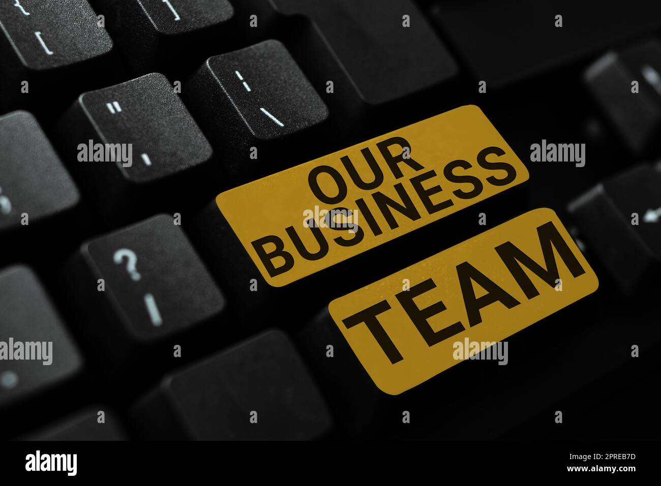 Konzeptionelle Darstellung unseres Geschäftsteams, Word für Meetings und Brainstorming, strategische Partnerschaft, Crowdfunding, Erfolg Stockfoto