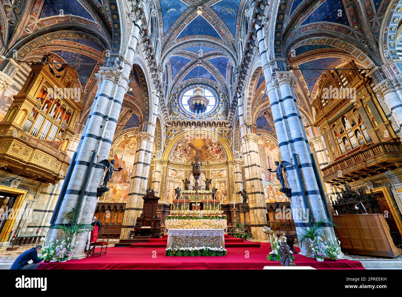 Siena Toskana Italien. Die Kathedrale Stockfoto