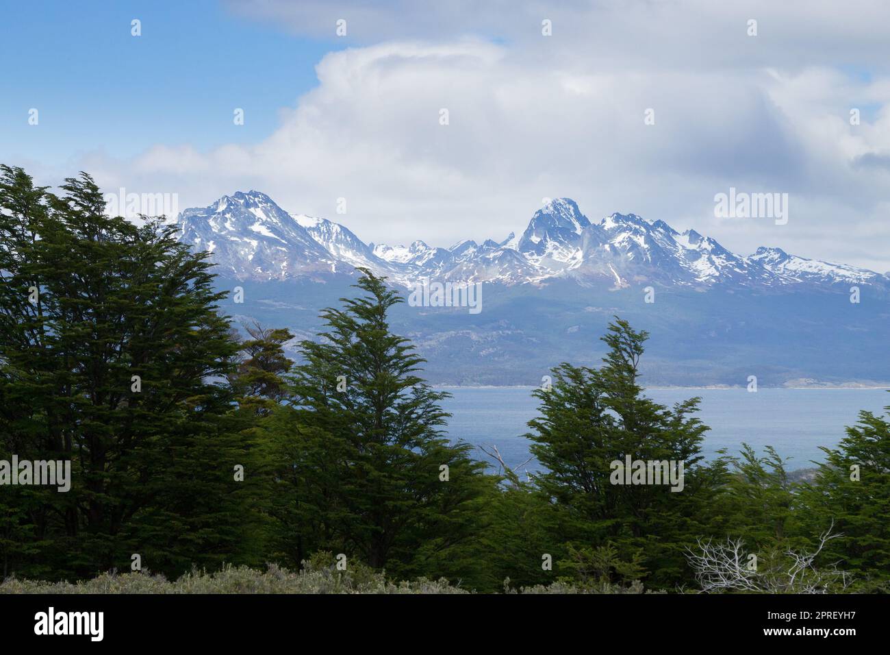 Blick auf die Insel Hoste, Nationalpark Tierra Del Fuego, Argentinien Stockfoto