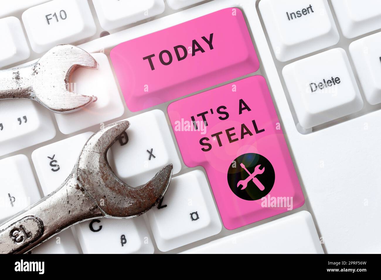 Text zeigt Inspiration Es ist ein Schnäppchen. Geschäftsansatz vertrauliche Informationen erhalten Cyber Breaching Hacking -48631 Stockfoto