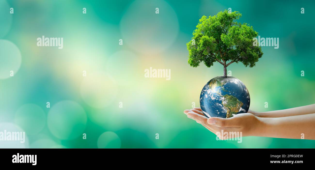 Save clean Planet, Save world and environment, Ecology, World Earth Day Concept. Stockfoto