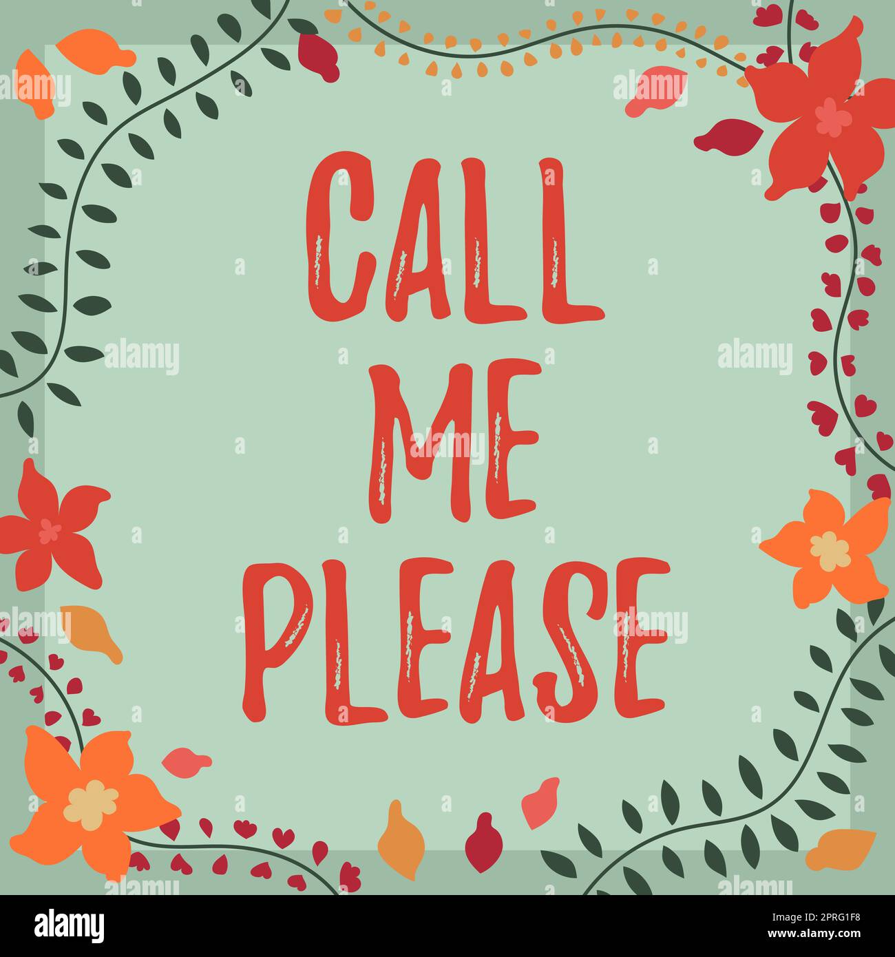 Schreiben Text anzeigen Call Me Please, Geschäftsidee Bitte um Kommunikation per Telefon zu sprechen über etwas Frau halten Stift und Placard Adve Stockfoto