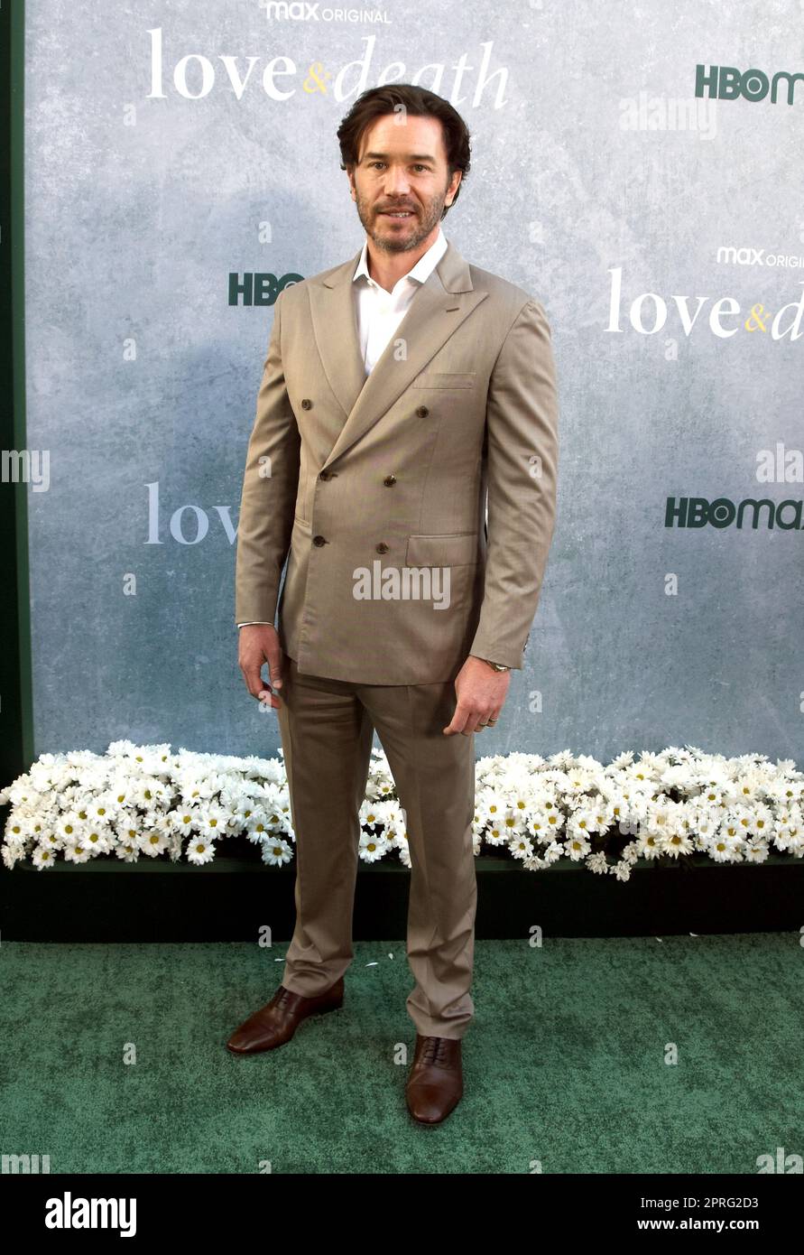 Los Angeles, Kalifornien, USA 26. April 2023 Schauspieler Tom Pelphrey nimmt am 26. April 2023 in Los Angeles, Kalifornien, an der Premiere der Max Original Limited Series „Love & Death“ Teil. Foto: Barry King/Alamy Live News Stockfoto