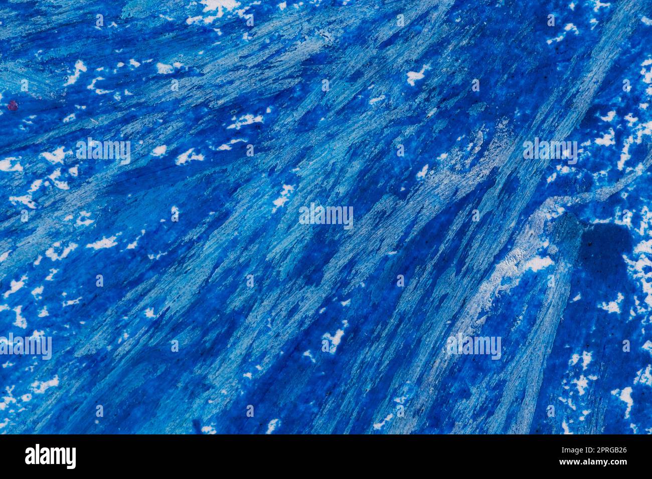 Buntstifte blauer Rahmen Stockfoto