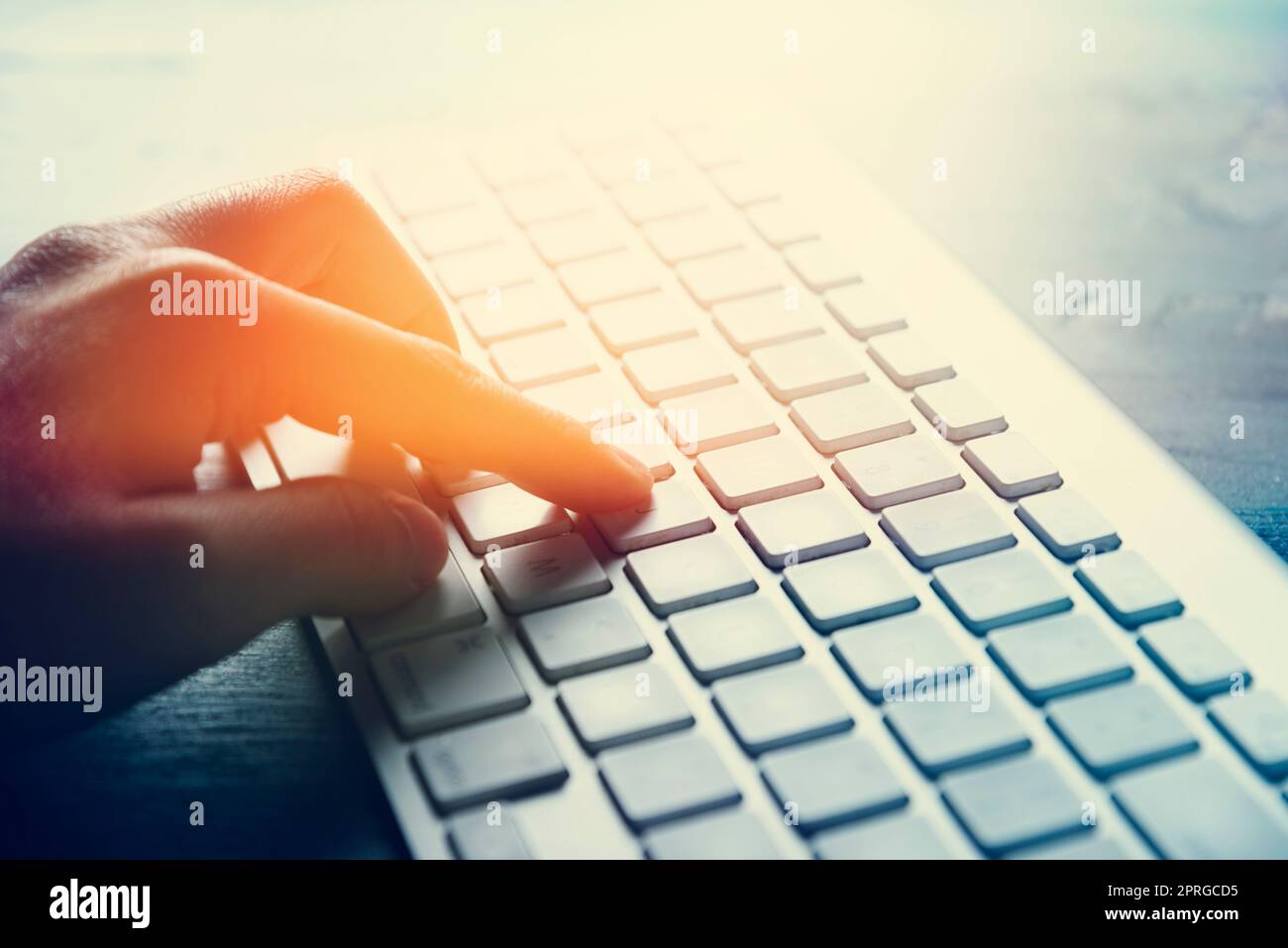 Nahaufnahme der Computer-Tastatur Stockfoto