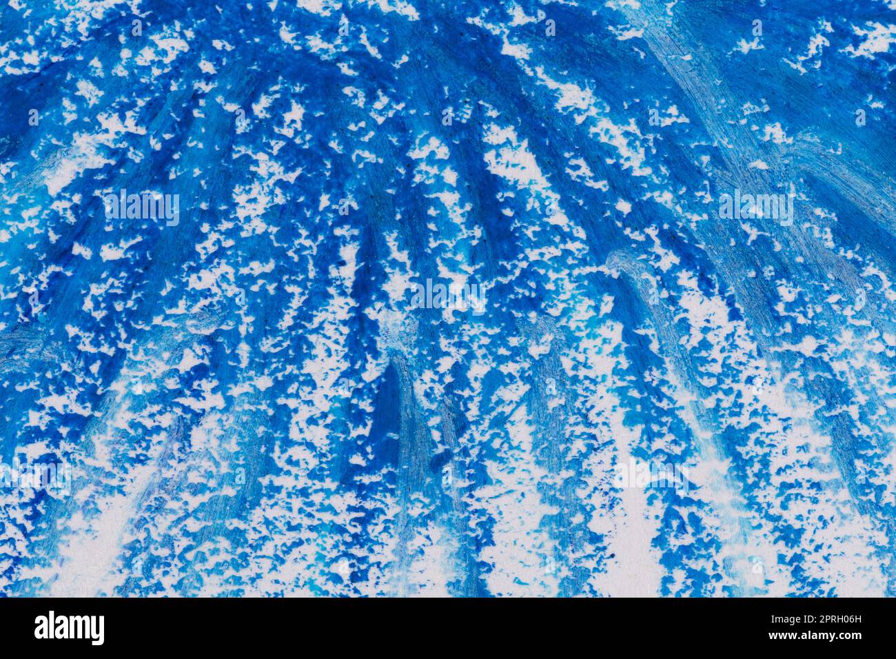 Buntstifte blauer Rahmen Stockfoto
