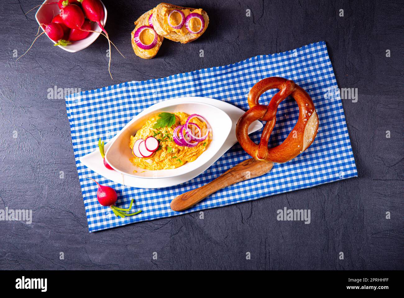 Bavarian Obazda ein Klassiker aus Süddeutschland Stockfoto