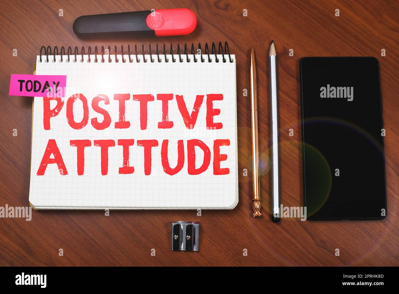 Konzeptionelle Anzeige positive Einstellung optimistisch im Leben auf der Suche nach guten Dingen. Geschäftsidee Optimismus im Leben auf der Suche nach guten Dingen Stockfoto