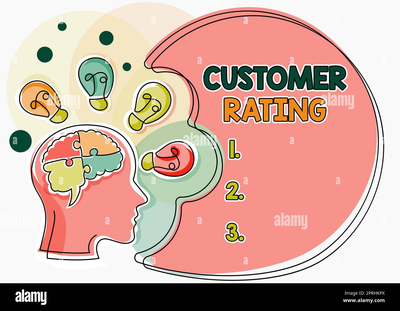 Das Schreiben mit dem Text Customer Rating Punkt der Kunden verbessert das Erlebnis. Geschäftsansatz jeder Punkt des Kunden verbessert das Erlebnis Stockfoto