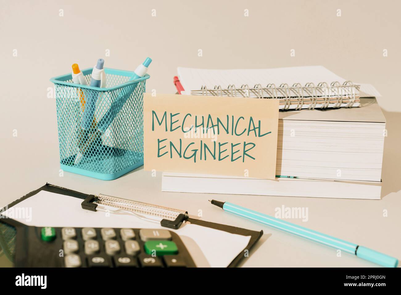 Konzeptionelle Darstellung Mechaniker. Geschäftsansatz Angewandte Ingenieursdisziplin für Mechanisches System Stockfoto