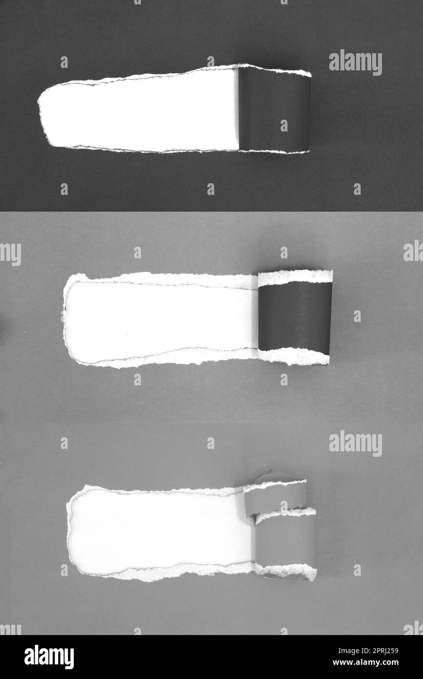 Zerrissener Papierhintergrund, Kopierplatz für kreativen Werbetext Stockfoto
